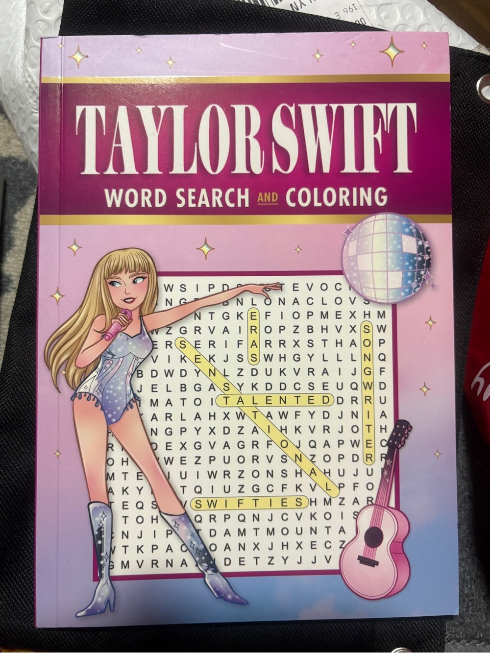 Taylor Swift Pink Word Search & Coloring Book for Kids